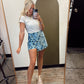 Aimee Abstract Print Skort