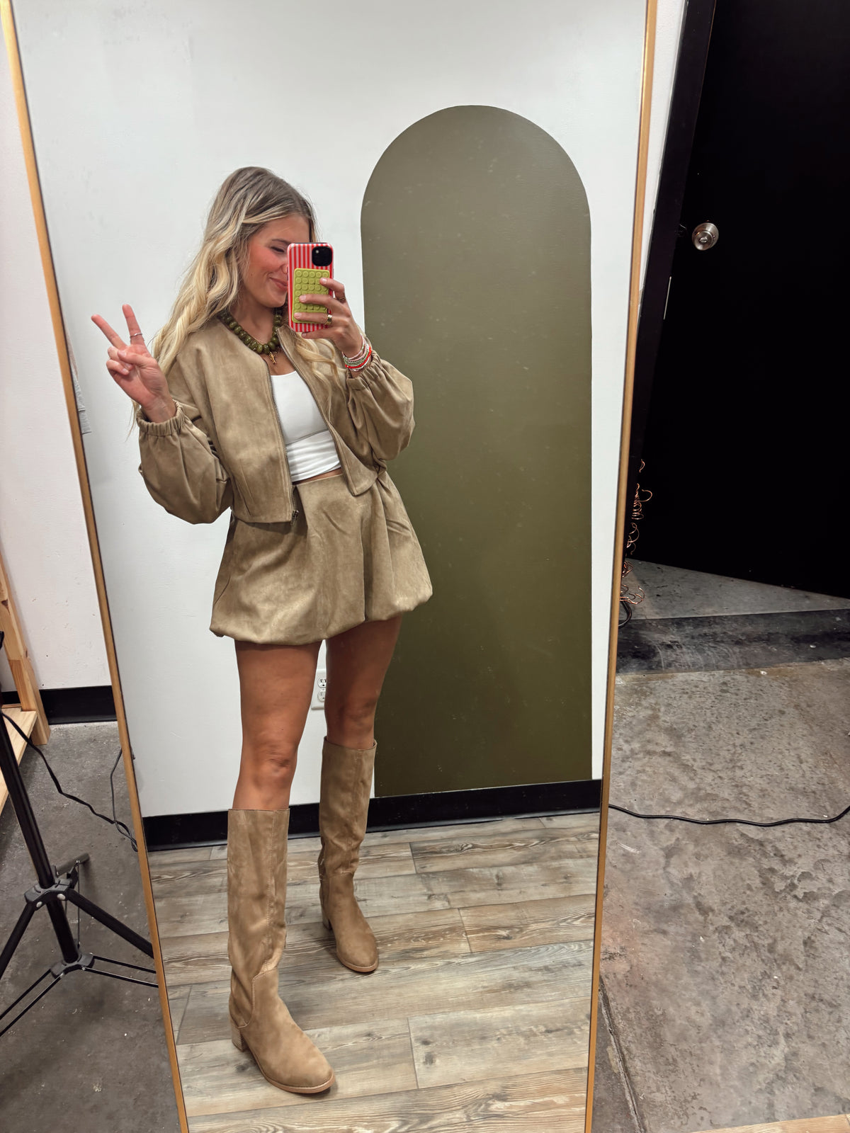 Arden Suede Jacket (Mocha)