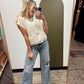 Cheer Team Button Sweater (Cream)