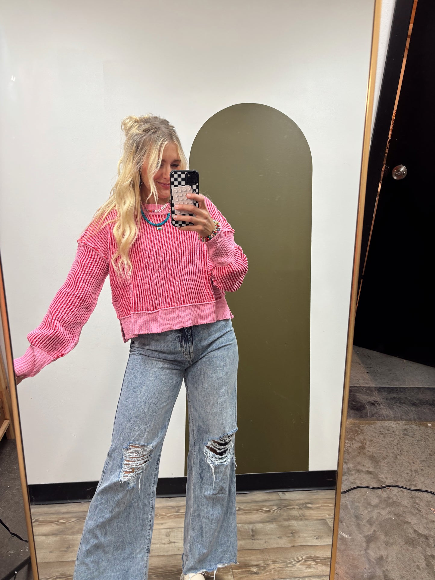Bubblegum Babe Sweater (Pink)