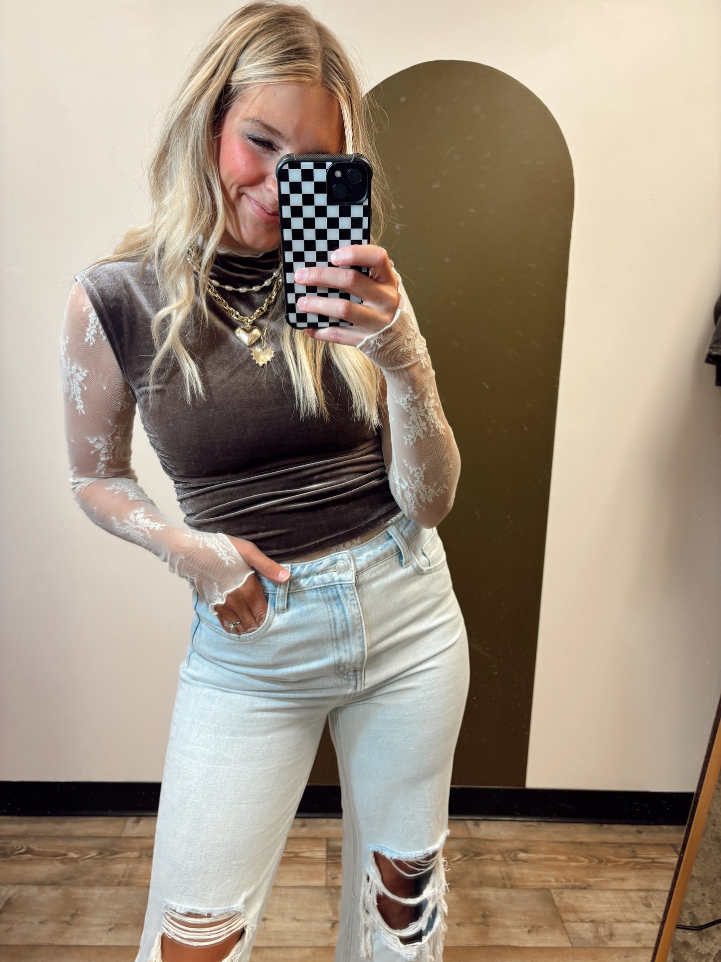 Under The Moonlight Velvet Top