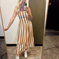 Mona Stripe Midi (Camel)