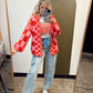 Checkermate Cardigan (Pink)