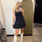 Sonja Linen Dress (Black)