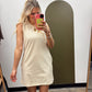 Summer Sun Stripe Dress (Taupe)