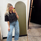 Vivienne Denim Top (Black)