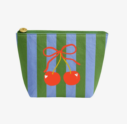 Cherry Stripe Pouch