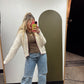American Flag Contrast Cardigan
