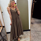 Sienna Maxi Dress (Brown)