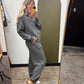 Fallon Cable Knit Jogger (Charcoal)