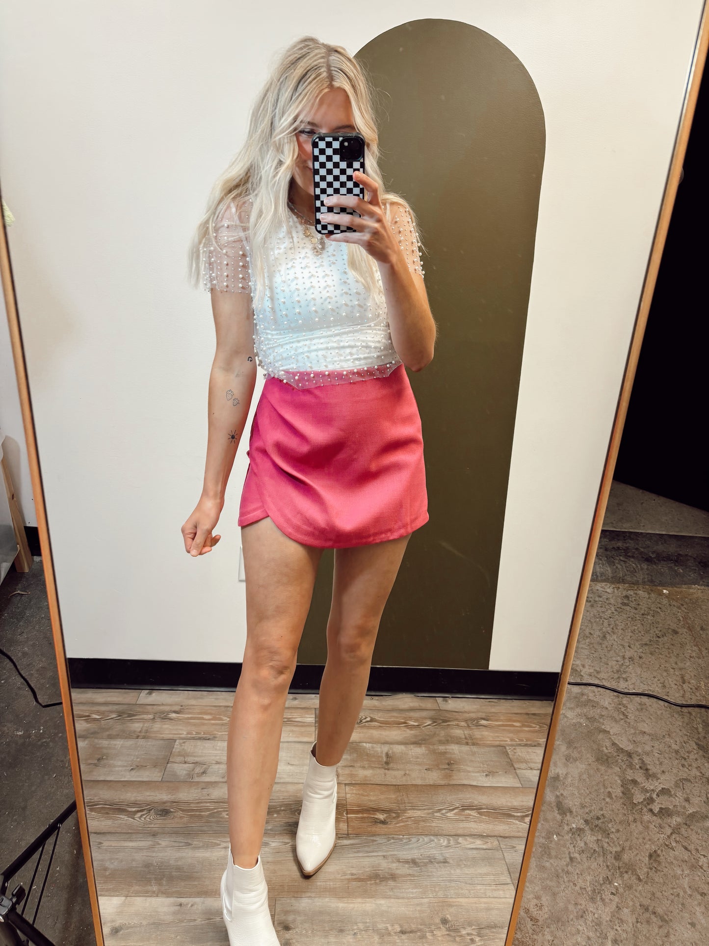 Tulips And Roses Skort