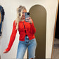 Doll Baby Bow Top (Red)