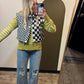 Arya Checkered Vest (B&W)