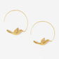 Wren Bird Hoop Earring