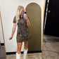 Short Cut Leopard Dress