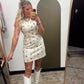 Western Print Mini Dress