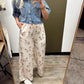 Horse Print Satin Pant