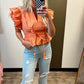 Penny Peplum Top (Coral)