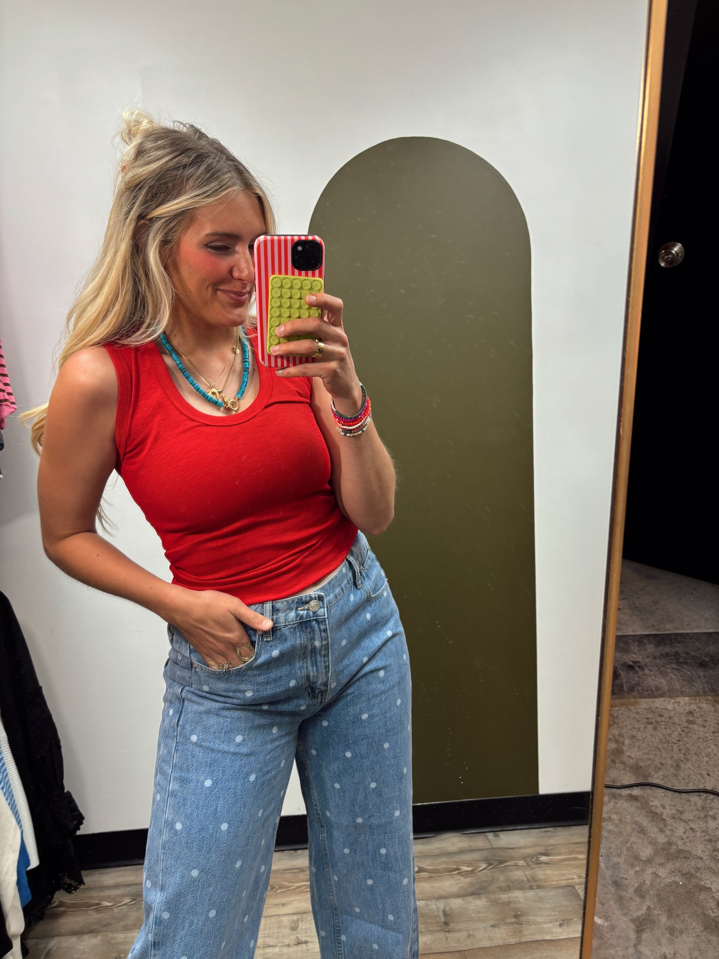 Kelsey Tank Top (Red)