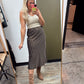 Skyfall Polka Dot Midi Skirt
