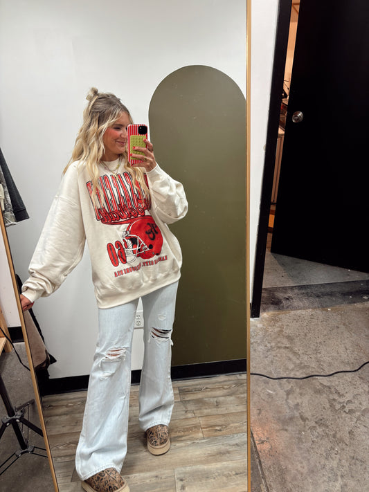 90's Kansas City Sweatshirt (Cream)