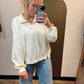Lee Half Snap Top (Ivory)