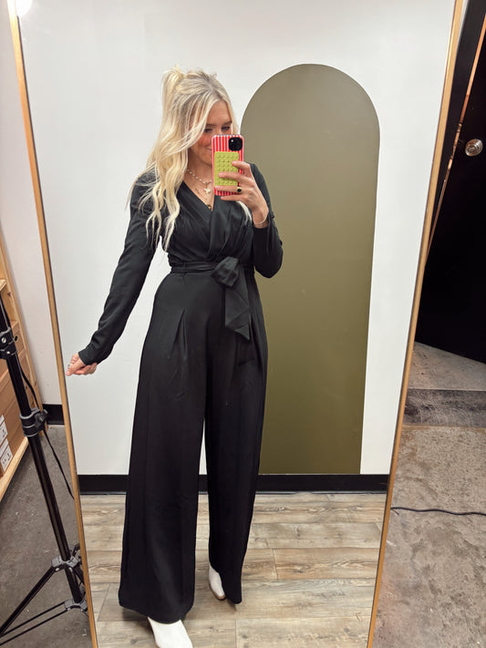 Black Tie Optional Jumpsuit (Black)