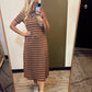Kaylee Stripe Maxi (Brown)