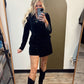 Tis The Season Romper (Black)