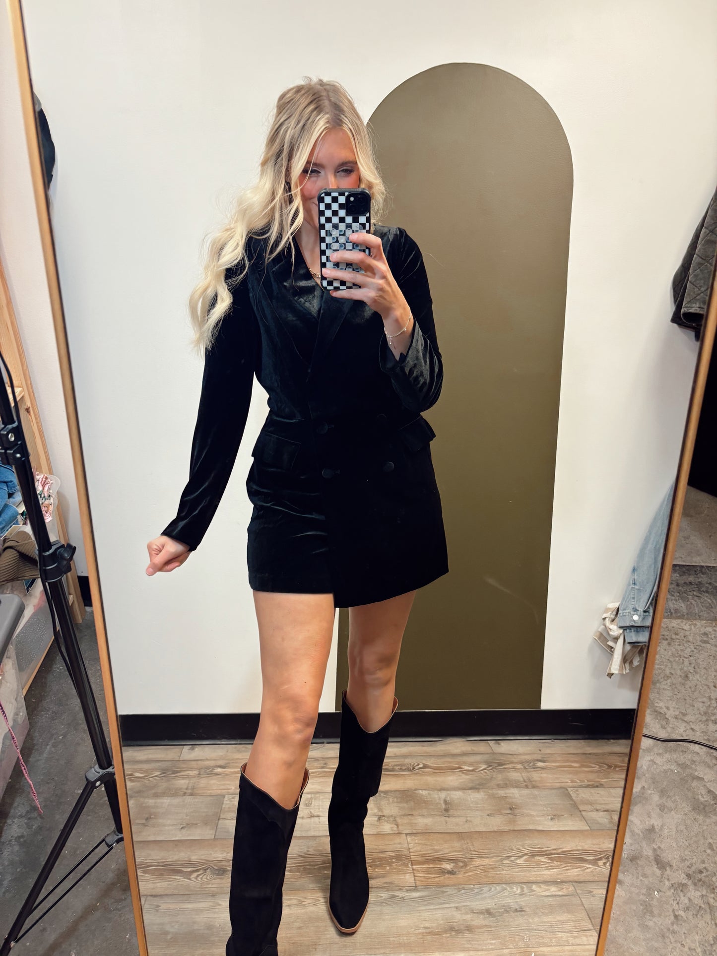 Tis The Season Romper (Black)