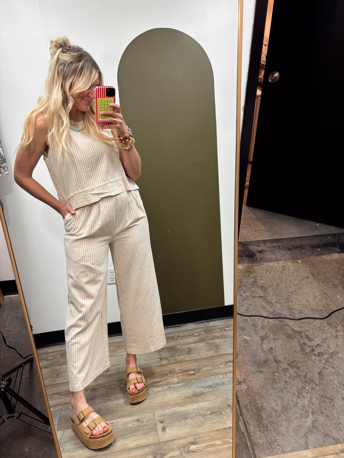 On The Road Again Set (Oatmeal Stripe)