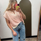 Annie Stripe Top (Pink)