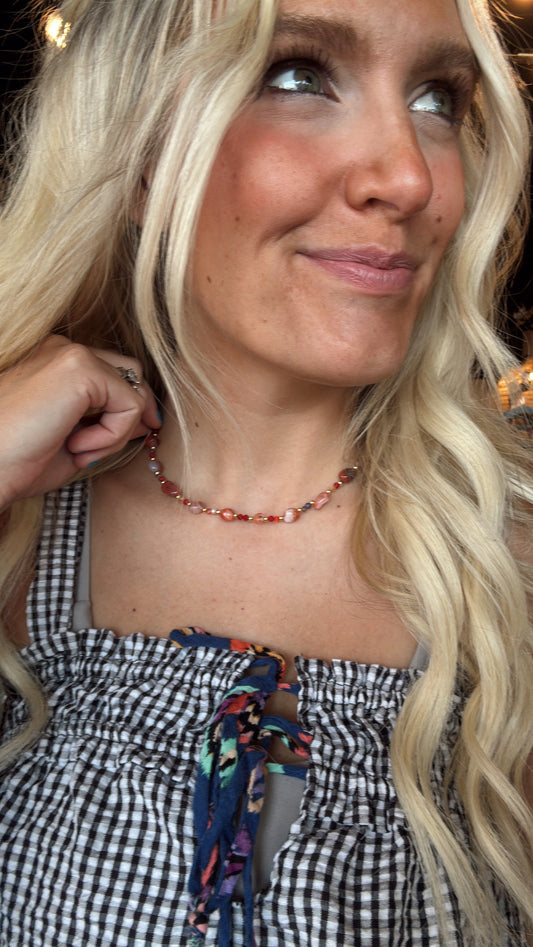 Colors Of Autumn Bead Necklace