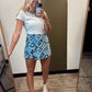 Aimee Abstract Print Skort