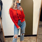 Doll Baby Bow Top (Red)