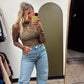 Plaid Sheer Top