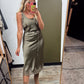Lottie Slip Dress (Olive)