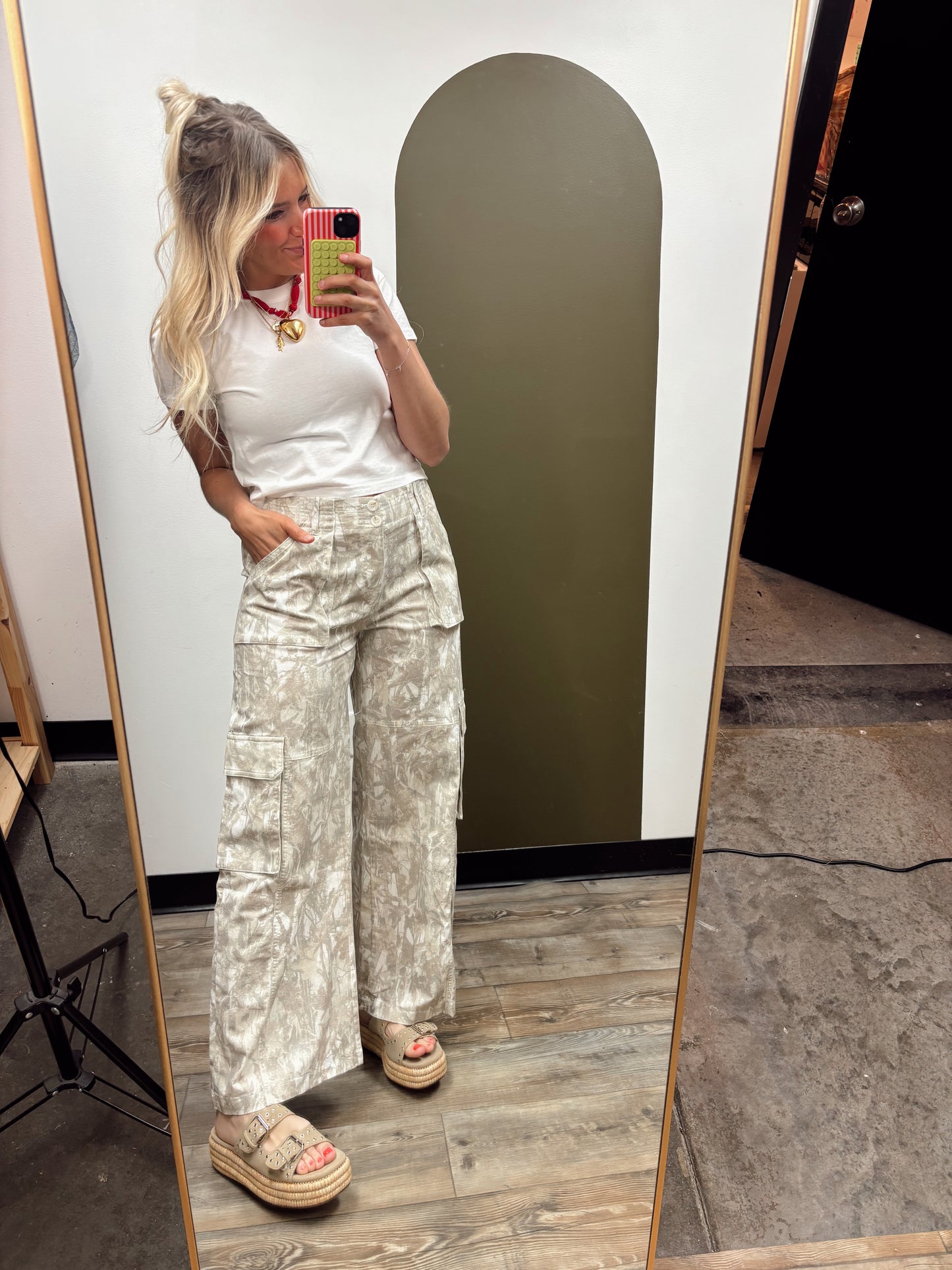 Nature Camo Wide Leg Pant