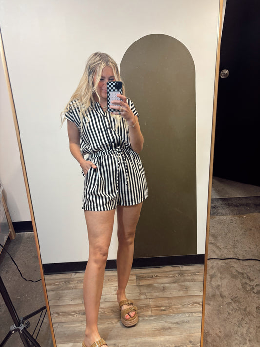 Sail Away Stripe Romper