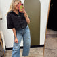 Vivienne Denim Top (Black)