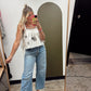 Leaf Tie Emb Top