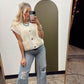 Cheer Team Button Sweater (Cream)