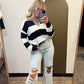 Ruby Contrast Sweater (Ivory)