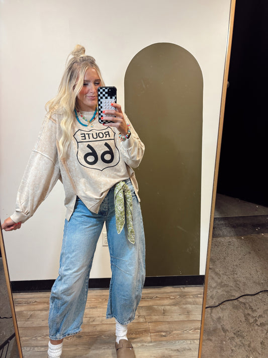 Route 66 Knit Top (Camel)