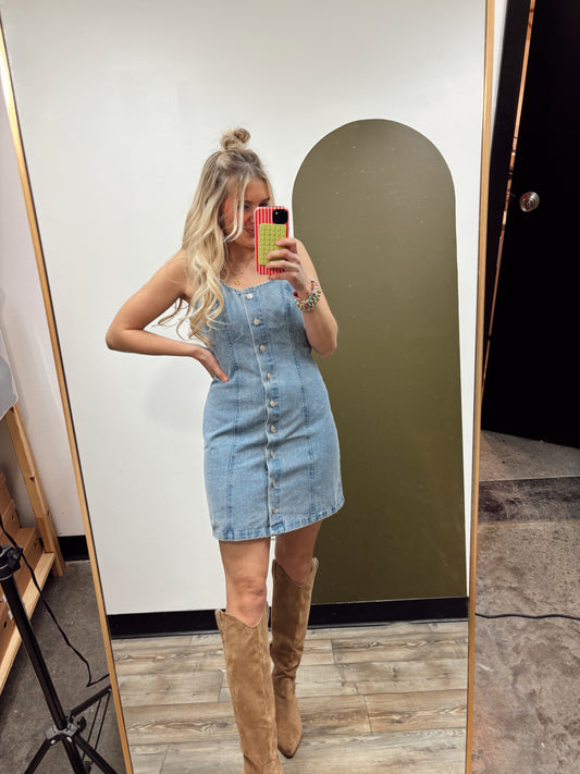 Sandra Denim Mini Dress