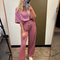 Layla Loose Fit Set (Berry)