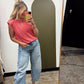 US Of A Stripe Muscle Tank (Red)