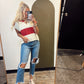 Diana S/S Stripe Sweater (Red)
