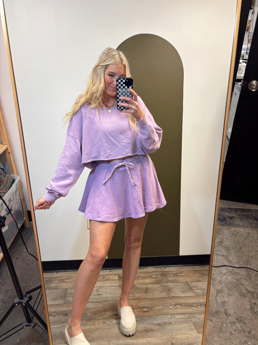 Cora Sweat Skort (Wisteria)