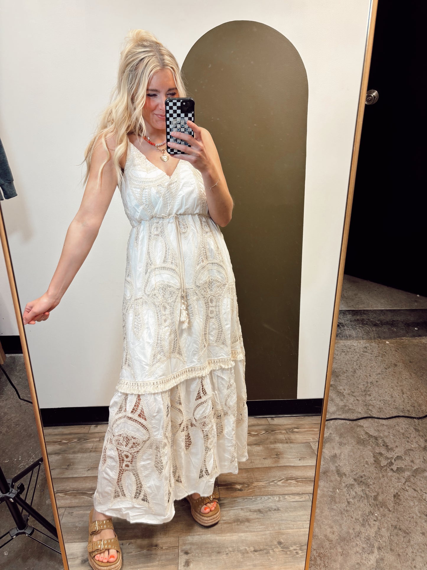 White Sand Beach Maxi Dress